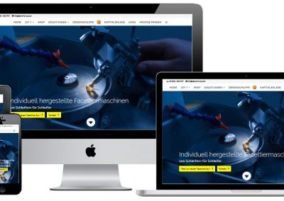 Online-Shop und Website für einen Maschinenhersteller