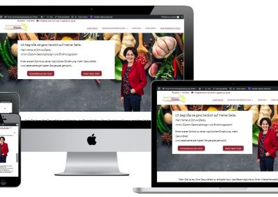 WordPress-Website und Logo für eine Ernährungsberaterin