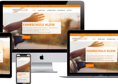 Weiterentwicklung der Homepage für Fahrschule