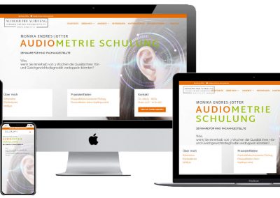 WordPress-Webseite für Seminare