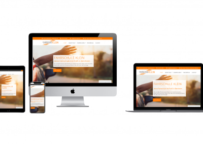 Weiterentwicklung der Homepage für Fahrschule