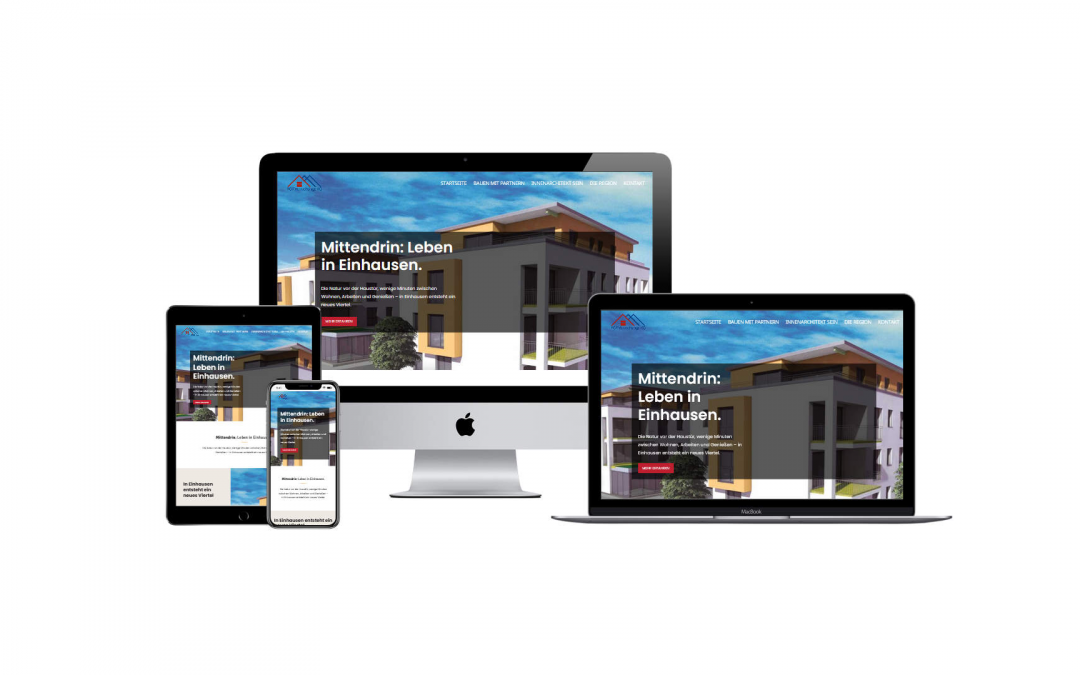 Website für Bauprojekt
