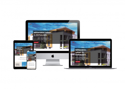 Website für Bauprojekt