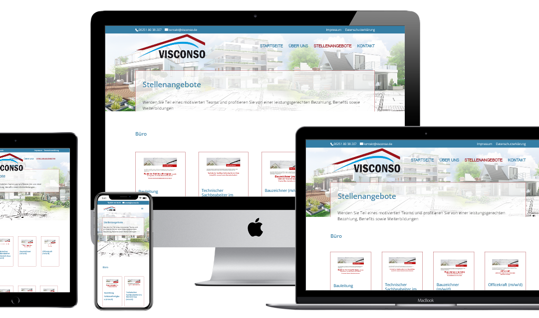 WordPress-Webseite für Bauträger